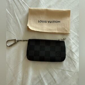 Louis Vuitton Dark Checkered Zipper Pouch